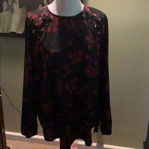 MICHAEL Michael Kors Sheer Rose blouse